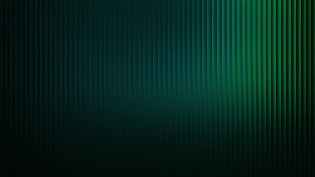 Glowing green grainy gradient glass lines effect black background futuristic cool glow soft waves animation Vertical Lines Ribbed Texture Gradient Lighting Modern