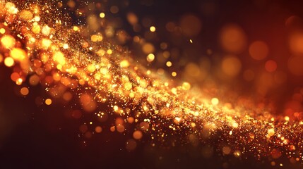 Obraz premium Flame with sparks and flying cinders, abstract glowing embers, heat sparkles and bokeh fire texture, highlighting fire energy, warmth, combustion, and dynamic glowing particles in close-up view