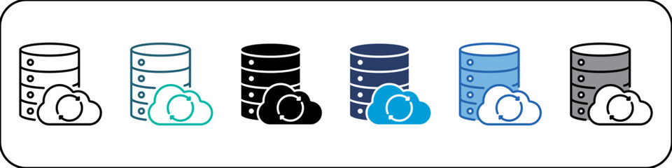 Database Single Icon Pack Multistyle