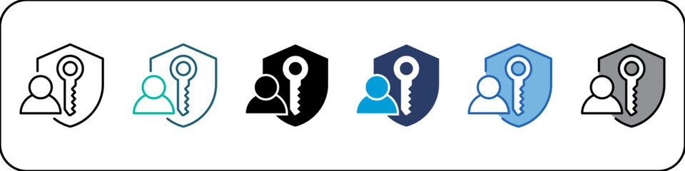 Authorization Single Icon Pack Multistyle