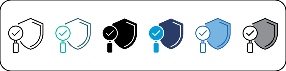 Verification Single Icon Pack Multistyle