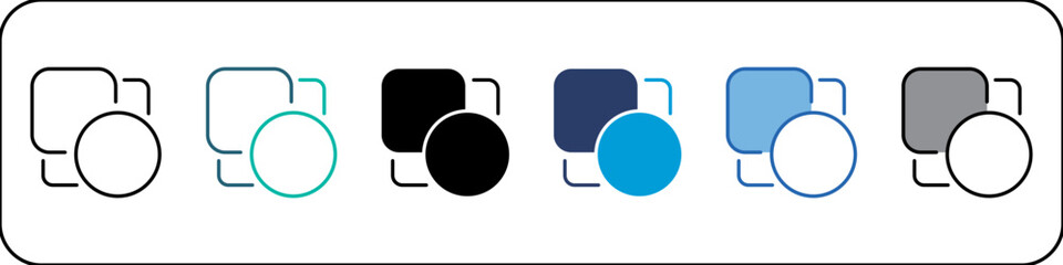 Correlation Single Icon Pack Multistyle