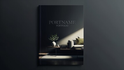 Business card template with abstract background and night city vector illustration