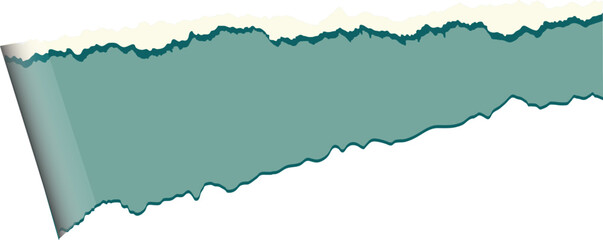 Torn paper with grunge texture and vintage design