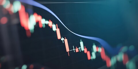 Financial data document graph chart report statistic marketing research development planning management strategy analysis accounting. Stock market and trading, digital graph