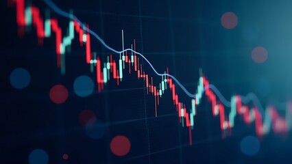 Financial data document graph chart report statistic marketing research development planning management strategy analysis accounting. Stock market and trading, digital graph