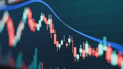 Financial data document graph chart report statistic marketing research development planning management strategy analysis accounting. Stock market and trading, digital graph