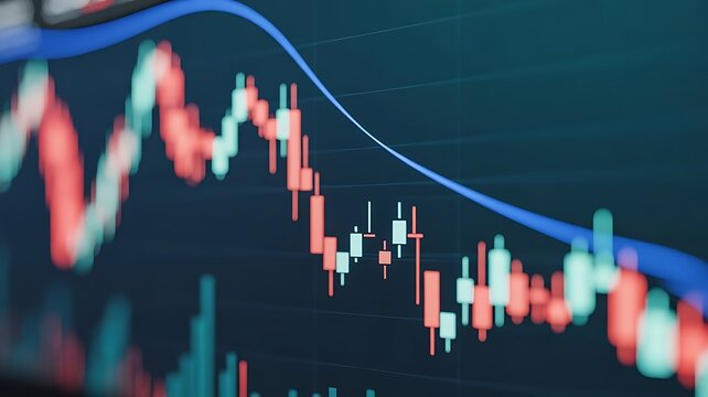 Financial data document graph chart report statistic marketing research development planning management strategy analysis accounting. Stock market and trading, digital graph