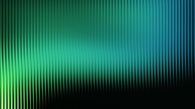 Glowing green grainy gradient glass lines effect black background futuristic cool glow soft waves animation Vertical Lines Ribbed Texture Gradient Lighting Modern