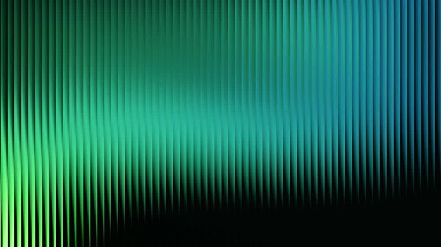 Glowing green grainy gradient glass lines effect black background futuristic cool glow soft waves animation Vertical Lines Ribbed Texture Gradient Lighting Modern