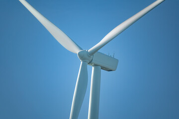 Wind turbine in nature with good weather