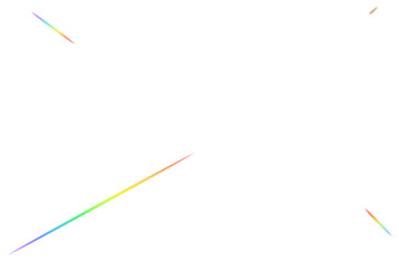 Sun rainbow glare effect on PNG background. Radial light. Subtle rainbow refraction. Glare. Reflected light. Flash. For photo overlays, graphic design, retro effect, enhancing warm, visual composition