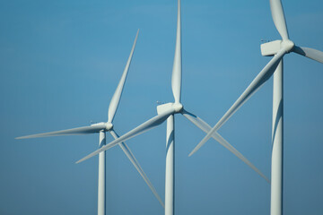 Wind turbine in nature with good weather
