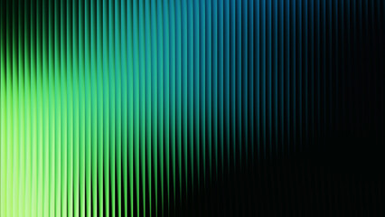 Glowing green grainy gradient glass lines effect black background futuristic cool glow soft waves animation Vertical Lines Ribbed Texture Gradient Lighting Modern