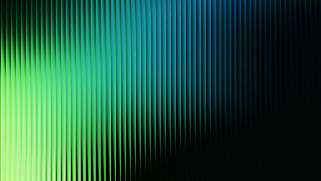 Glowing green grainy gradient glass lines effect black background futuristic cool glow soft waves animation Vertical Lines Ribbed Texture Gradient Lighting Modern