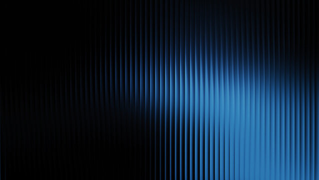 light sky blue gradient glass lines effect black background futuristic cool glow soft waves animation Vertical Lines Ribbed Texture Gradient Lighting Modern