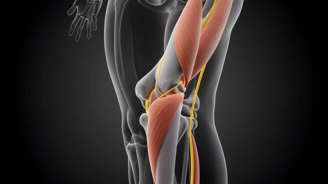 Human Semitendinosus Tendon Anatomy - Detailed 3D Medical Animation