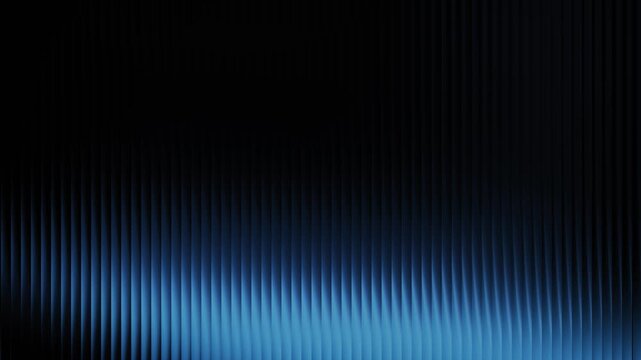 light sky blue gradient glass lines effect black background futuristic cool glow soft waves animation Vertical Lines Ribbed Texture Gradient Lighting Modern