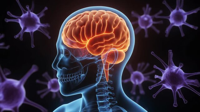 Scientific visualization of human brain and neurons