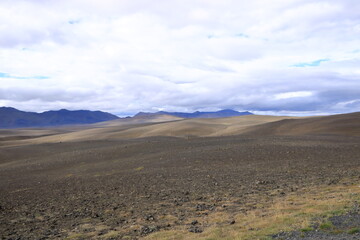Modrudalur Odadhahraun desert in the north of Iceland