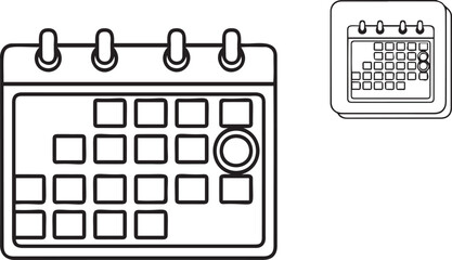 calendar icon vector