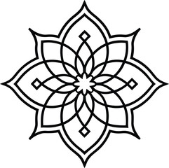 Abstract geometric seamless pattern in Arabesque style. Vector ornamental lines texture, elegant floral lattice, mesh. Traditional luxury background. Elegant gold and white ornament, repeat design	