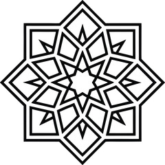 Abstract geometric seamless pattern in Arabesque style. Vector ornamental lines texture, elegant floral lattice, mesh. Traditional luxury background. Elegant gold and white ornament, repeat design	