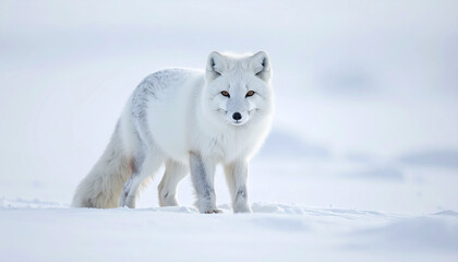 Obraz premium Arctic fox in the snow