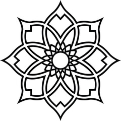 Abstract geometric seamless pattern in Arabesque style. Vector ornamental lines texture, elegant floral lattice, mesh. Traditional luxury background. Elegant gold and white ornament, repeat design	