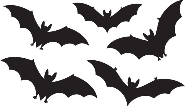Halloween bat and bats