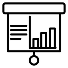 presentation slide icon design for graphic designer or web developer