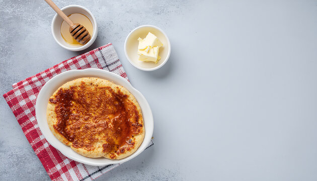 Chechebsa Ethiopian flatbread with spiced butter