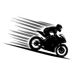 motorcycle on a white background