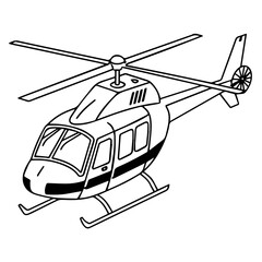 military helicopter vector illustration