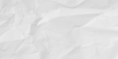 White crumpled paper texture background. Abstract craft wrinkled kraft decorative pattern design. top view.