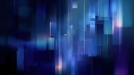 Abstract blue and purple streaks of light create a futuristic digital background