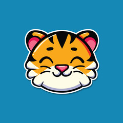 Cute Tiger Vector Illustration