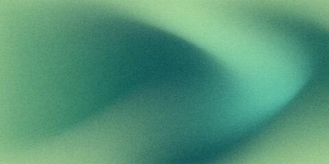 Green royal gradient seamless pattern with noise texture. Emerald blue silk bg with soft transitions and effect ombre. Vector gradient mesh illustration.