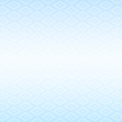 正方形の背景　ひし形のパターン　中央白のグラデーション　青