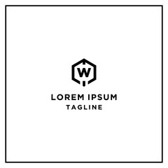 mw or wm hexagon logo