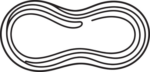 Illustrating an empty, split peanut shell halves.