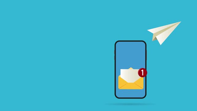  Email notification sign, business concept 