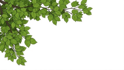 green leaves background