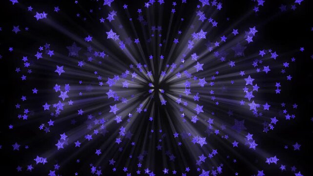 purple exploding shooting stars cannon bomb burst explosion reveal transition graphic element for celebrations revealing text or scene changes with black background layer 4K graphic overlay element 