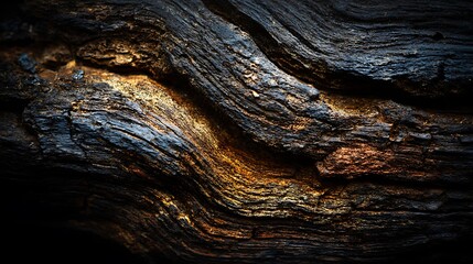 Rough Wooden Surface with Prominent Central Crack Detail