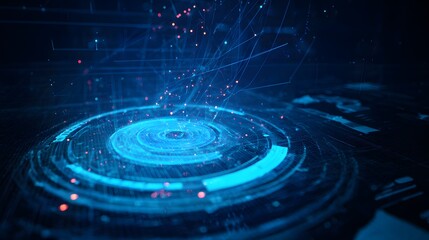 Analyzing Future Trends Dynamic Data Network Visualizes Evolving Consumer Behavior Concept