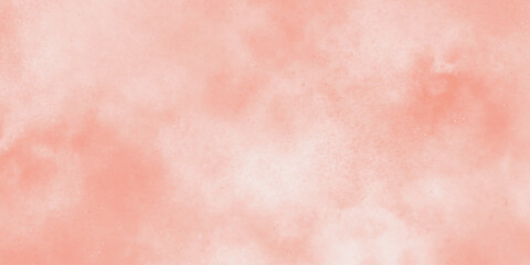 Fototapeta premium Red watercolor stains on white paper paint abstract texture background. Pink watercolor background Abstract living coral color shades watercolor aquarelle painted background . Brush stroked painting .