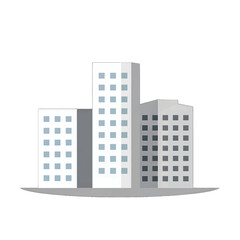 Obraz premium Minimalist City Skyline Vector Icon