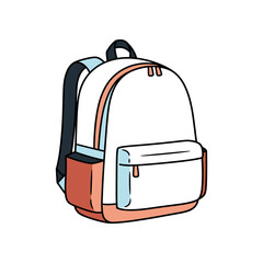 Simple Backpack Illustration for School or Travel.