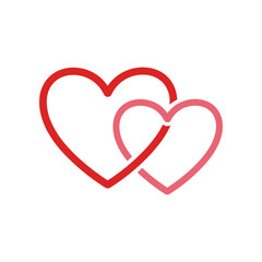 Two Intertwined Hearts Symbolizing Love and Connection.